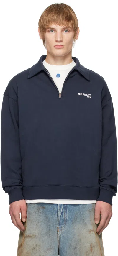 Axel Arigato Navy Remi Half-zip Sweatshirt