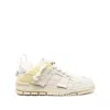 Axel Arigato Mens Cream Area Patchwork Leather And Recycled Polyester Mid-top Trainers