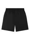 Axel Arigato Nova Elastic-waist Cotton Shorts In Black