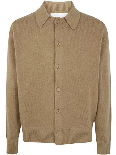 Axel Arigato Ode Collared Cardigan Clothing In Brown