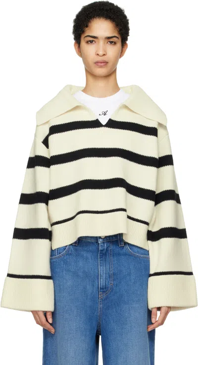 Axel Arigato Clio Cropped Jumper In White