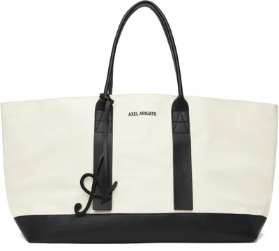 Axel Arigato Off-white & Black Note Shopper Tote