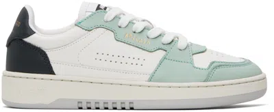 Axel Arigato Off-white & Green Dice Lo Trainers In Beige/mint