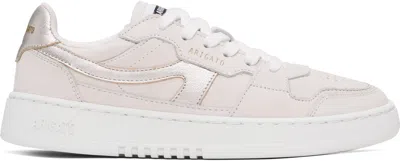 Axel Arigato Off-white & Silver Dice-a Sneakers In White/silver