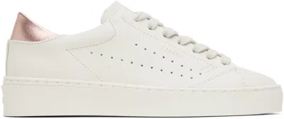 Axel Arigato Off-white Court Sneakers In Off White/rose Gold