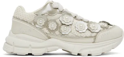Axel Arigato Off-white Marathon Flwr Runner Sneakers In Off White/off White