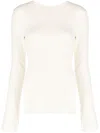 Axel Arigato Open-back Ribbed Knit Jumper In Neutrals