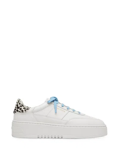 Axel Arigato Orbit Leopard-print Sneakers In White
