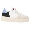 Axel Arigato Orbit Patch Sneakers In Multicolor Leather In White