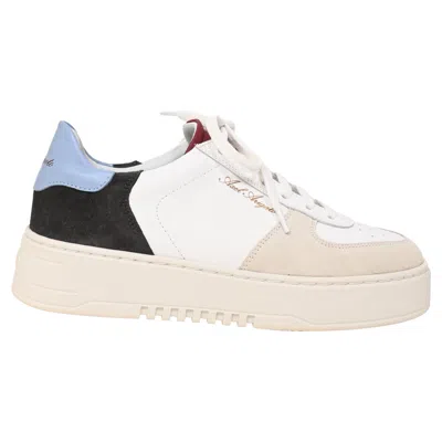 Axel Arigato Orbit Patch Sneakers In Multicolor Leather In White