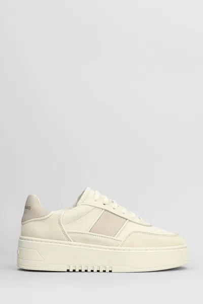 Axel Arigato Orbit Sneakers In Beige Suede And Fabric In Sand