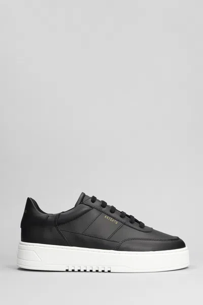 Axel Arigato Orbit Sneakers In Black Leather In Nero