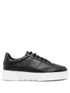 Axel Arigato Black Leather Sneakers With Contrasting Sole In Black