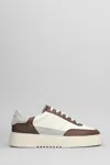 Axel Arigato Orbit Vintage Sneakers In Grey Leather In Brown