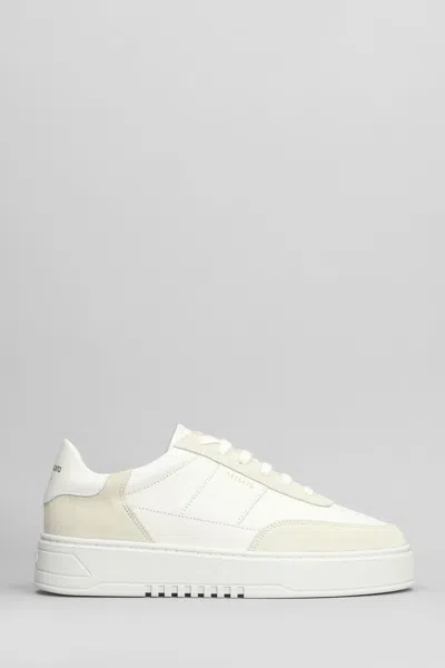 AXEL ARIGATO ORBIT VINTAGE SNEAKERS IN BEIGE SUEDE AND LEATHER