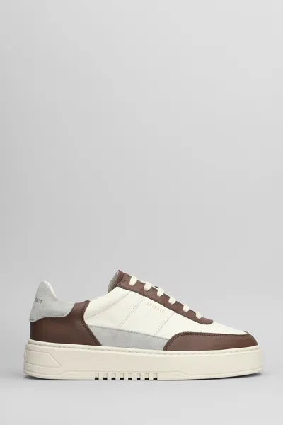 Axel Arigato Orbit Vintage Sneakers In Grey Leather In Brown