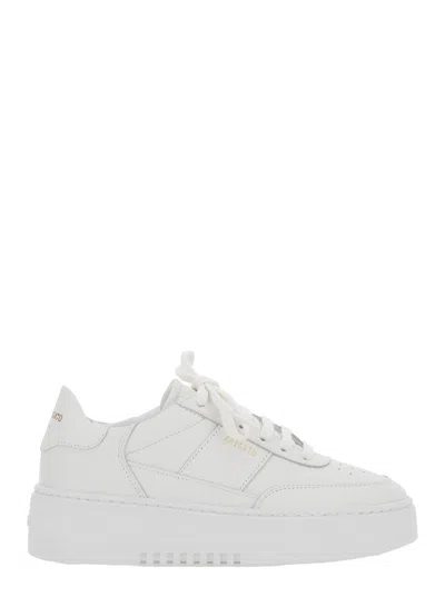 Axel Arigato 'orbit Vintage' White Sneakers With Side And Rear Logo Lettering In Leather Woman