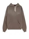 Axel Arigato Men Organic Cotton Hooded Sweatshirt In Brown