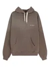 Axel Arigato Organic Cotton Sweatshirt With Hood In Brown