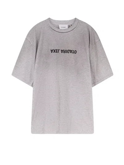 Axel Arigato Organic Cotton T-shirt In Gray
