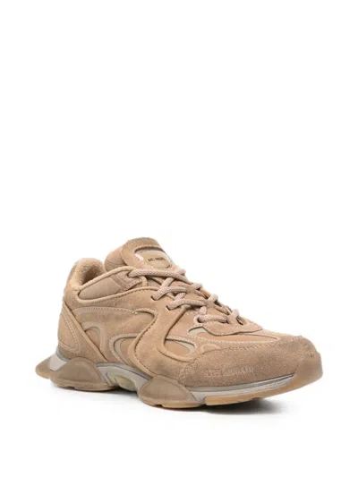 Axel Arigato Panelled Suede Sneakers In Brown