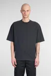 Axel Arigato Relaxed-fit Black T-shirt With Embroidered Logo In Black