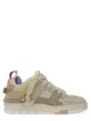 Axel Arigato Area Patchwork Sneakers In Beige Suede And Fabric In Beige