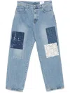 Axel Arigato Patchwork Jeans In Blue