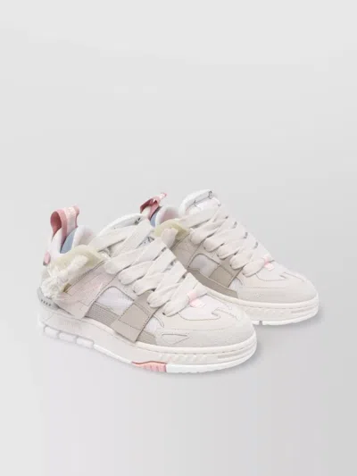 Axel Arigato Patchwork Low Top Sneakers In White