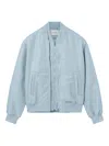 Axel Arigato Pen Layered Bomber Jacket In Blue