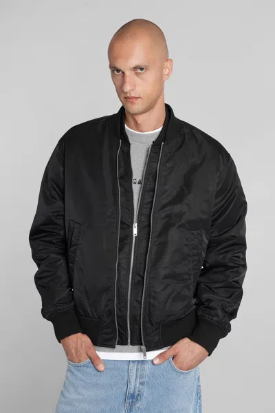 Axel Arigato Pen Layered Bomber Jacket In Black Polyamide