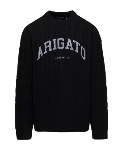 Axel Arigato Prime Cable-knit Jumper In Black