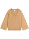 Axel Arigato Rain V-neck Jumper In Brown