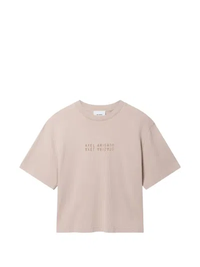 Axel Arigato Reflection Logo-print T-shirt In Neutral