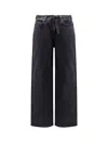 Axel Arigato Pantaloni In Denim Relaxed Fit In Black