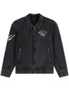 Axel Arigato Resort Embroidered Jacket In Black