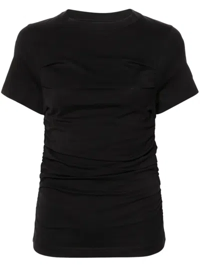 Axel Arigato Ria Gathered T-shirt In Black