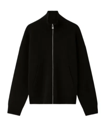 Axel Arigato Ribbed Collar Jacket In Black