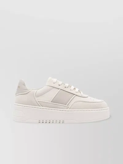 Axel Arigato Round Toe Leather And Suede Sneakers In Neutral