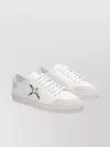 Axel Arigato Round Toe Leather Sneakers With Embroidered Side