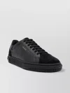 Axel Arigato Round Toe Low-top Rubber Sole Sneakers In Black