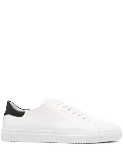 Axel Arigato Round Toe Minimalist Sneakers With Tonal Stitching In White