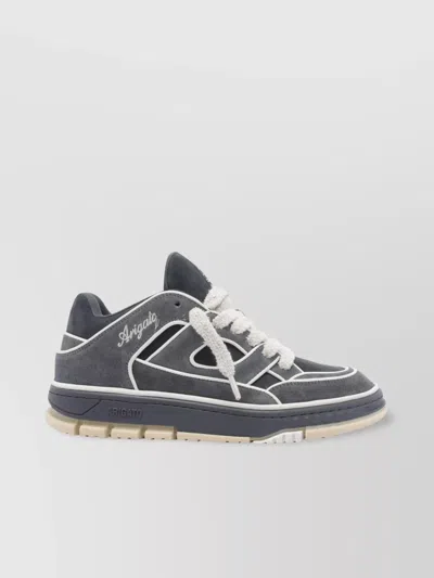 AXEL ARIGATO ROUND TOE SUEDE LOW TOP SNEAKERS