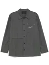 Axel Arigato Rowe Canvas Overshirt In Gray