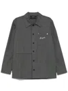 Axel Arigato Rowe Canvas Overshirt In Gray