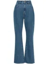 Axel Arigato Ryder Flared Jeans Solid In Blue