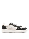 Axel Arigato White Black Round Toe Sneakers In Black