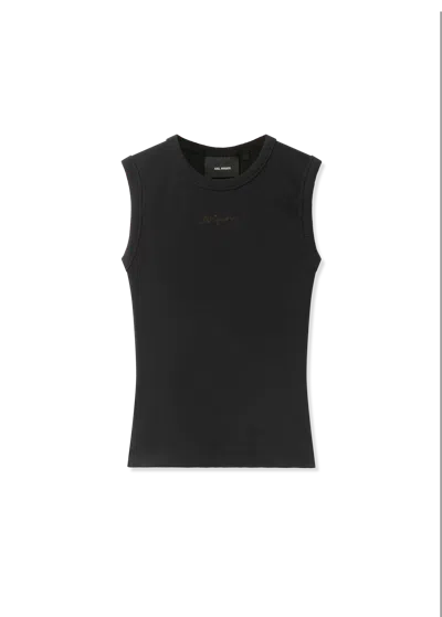 Axel Arigato Scoop Ribbed Tank In Black