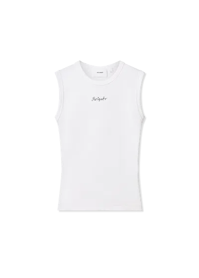 Axel Arigato Scoop Ribbed Tank In White