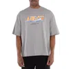 Axel Arigato Score Basket-ball-themed Logo Print T-shirt In Gray